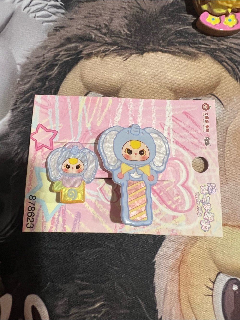 Baby three Elephant Hair Clips Set - Cute Cartoon Design